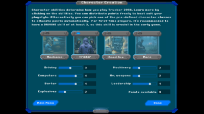 Character Creation